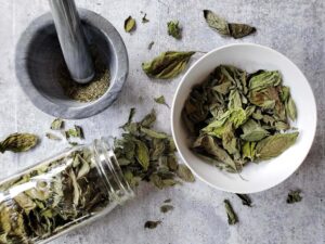 Solar Dehydrated Basil Leaves